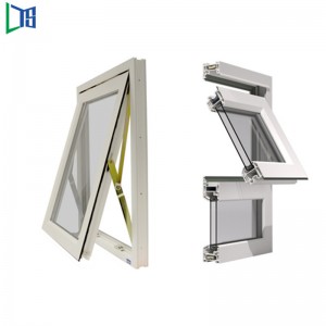 As2047 Standard Grå Vit / Svart Aluminium Utåtfört Öppet Fönsterfönster Enkelt eller Dubbelglas